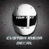 Custom Helmet Decal Sticker