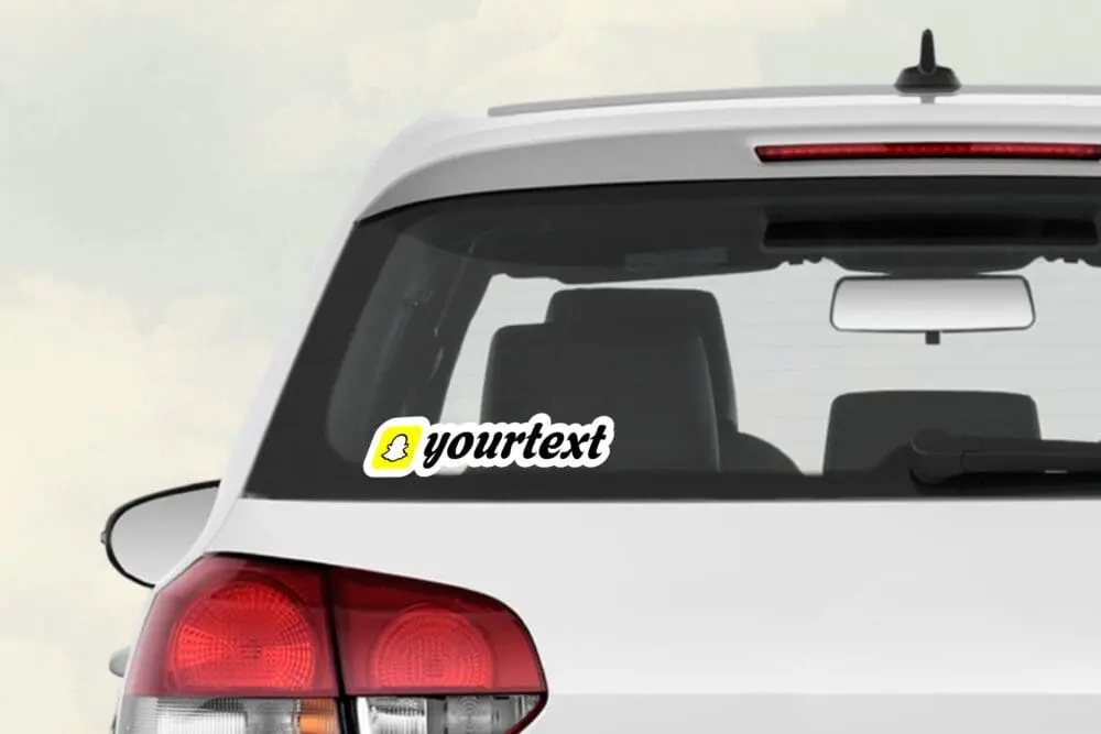 Custom SnapChat Vinyl Stickers Pack Sheet x10 - Image 5