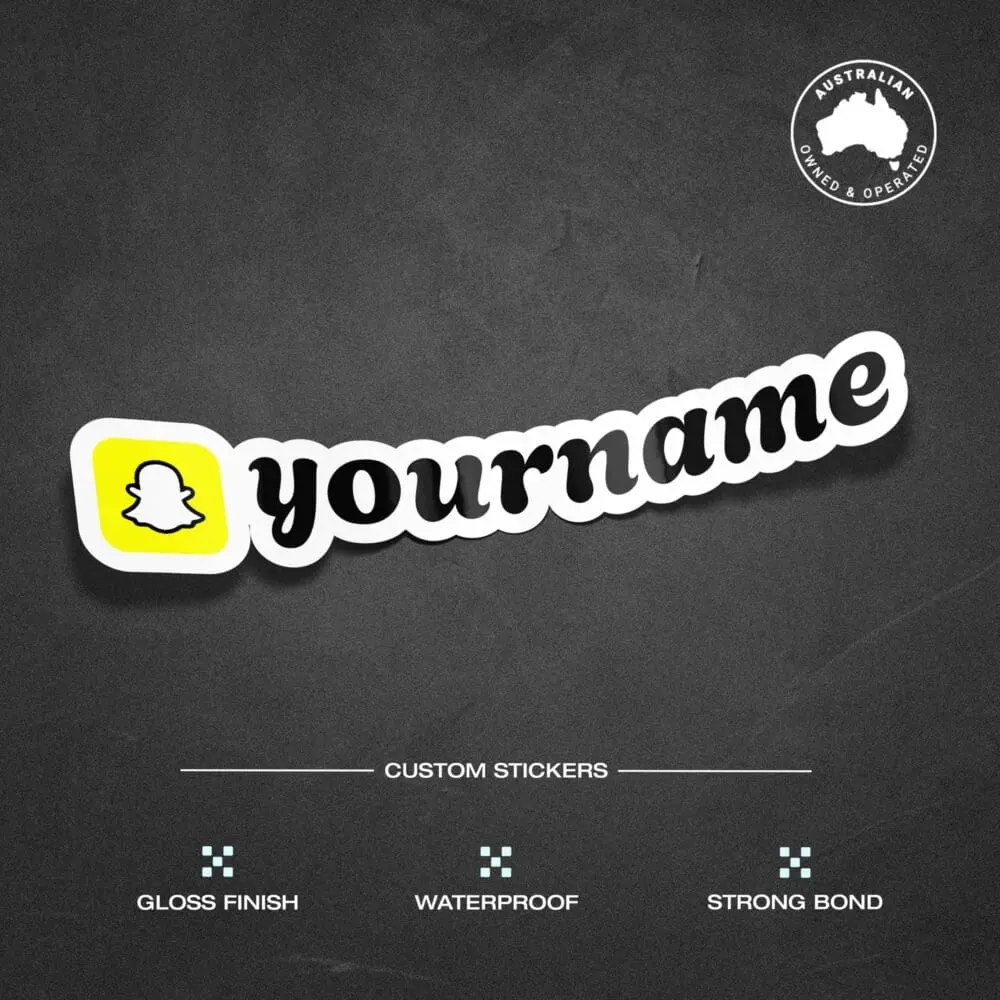 Custom SnapChat Vinyl Stickers Pack Sheet x10 - Image 2