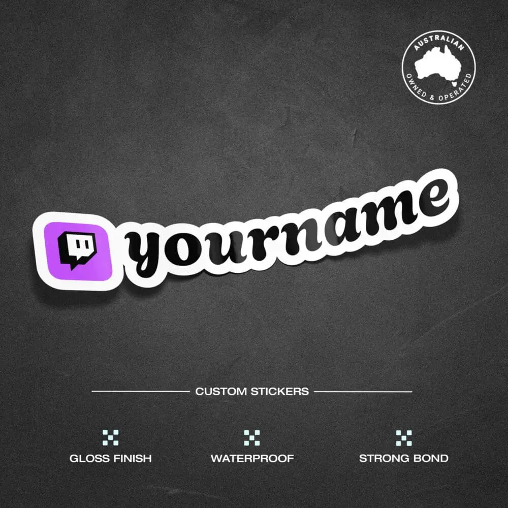 Custom Twitch Vinyl Stickers Pack Sheet x10 - Image 2