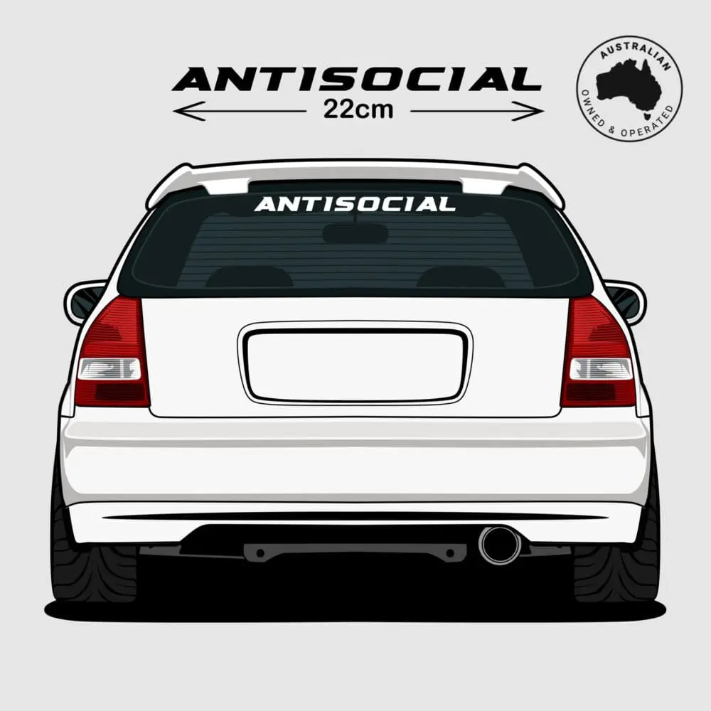 Antisocial JDM Car Decal