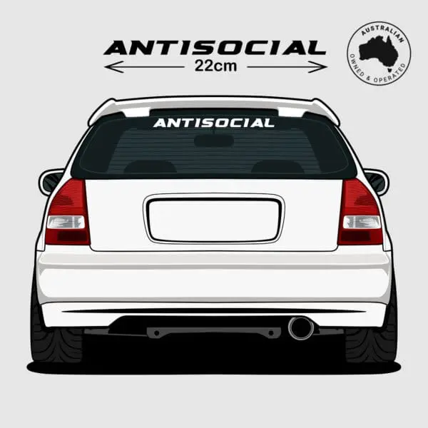Antisocial JDM Car Decal