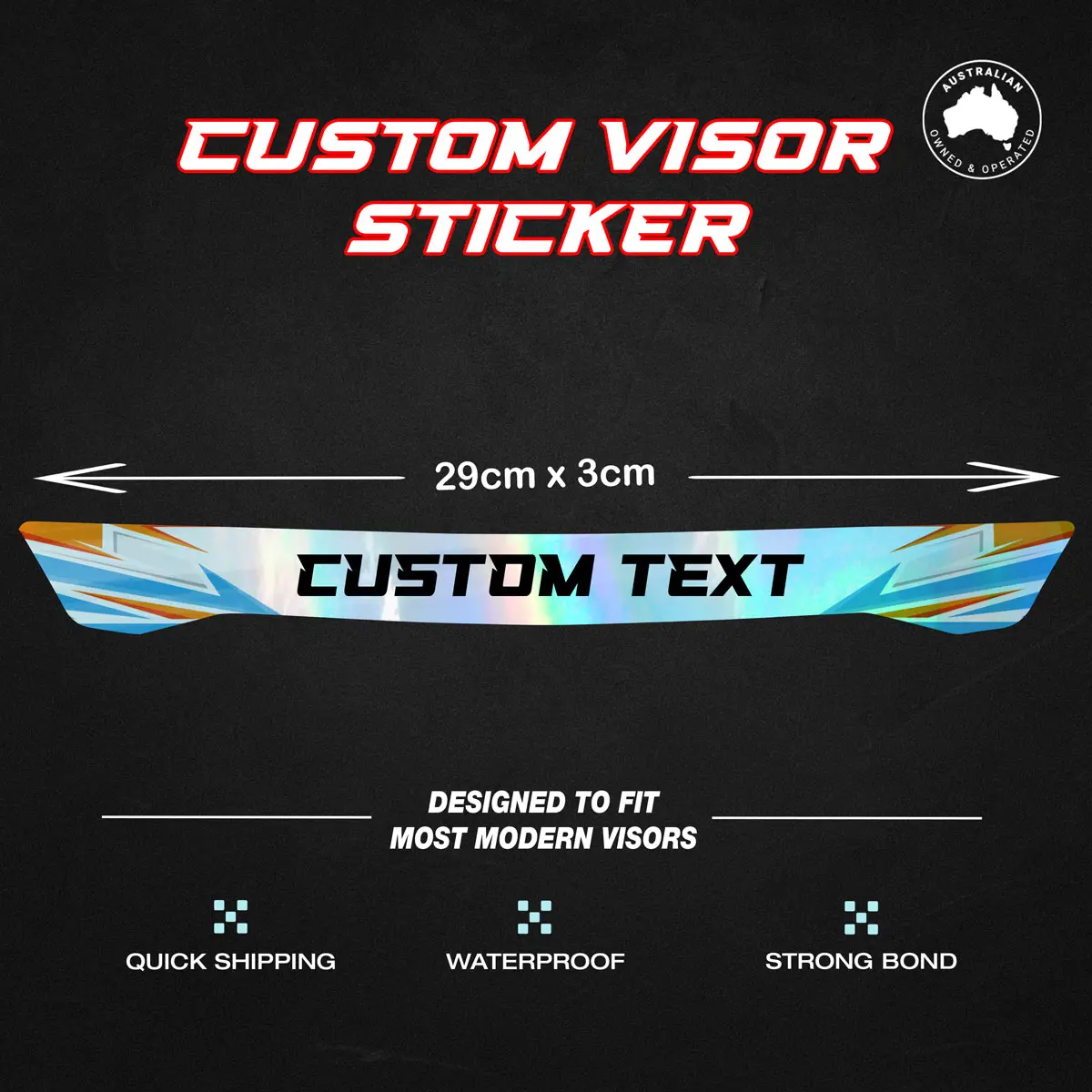 Custom Helmet Visor Sticker - Image 4