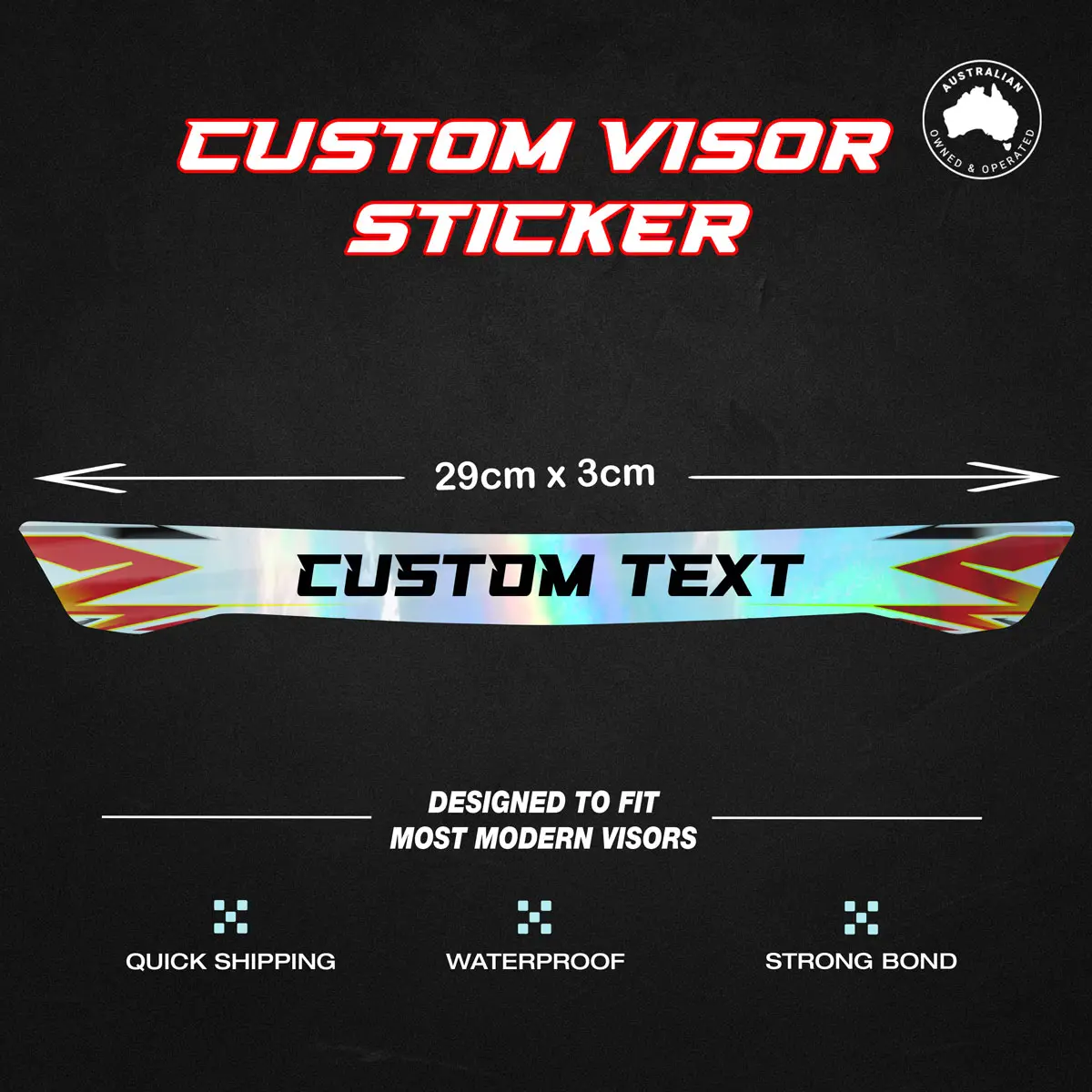 Custom Helmet Visor Sticker - Image 4