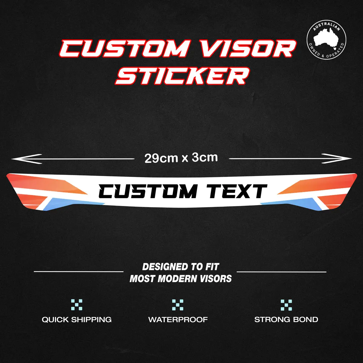 Custom Helmet Visor Sticker - Image 6