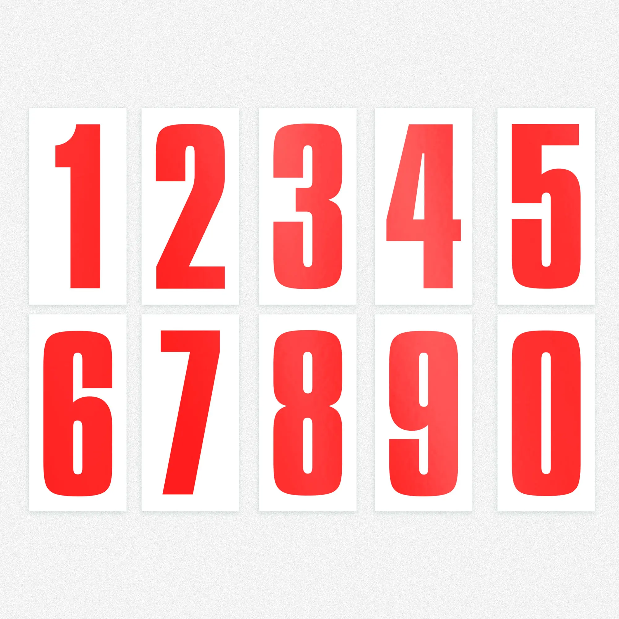 Go Kart Numbers 4 Pack White Background Cadet - Image 2