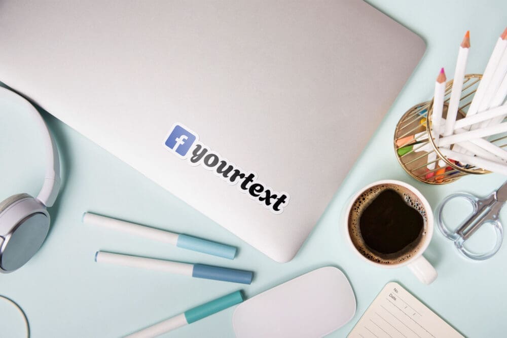 Custom Facebook Vinyl Sticker Pack x3 - Image 4
