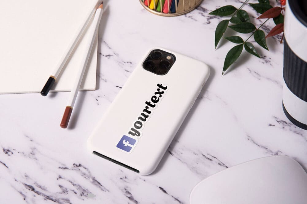 Custom Facebook Vinyl Sticker Pack x3 - Image 5