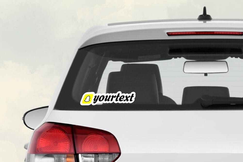 Custom SnapChat Vinyl Sticker Pack x3 - Image 4