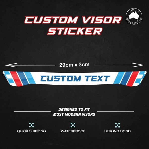 Custom Helmet Visor Stickers
