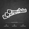 Custom X Sticker
