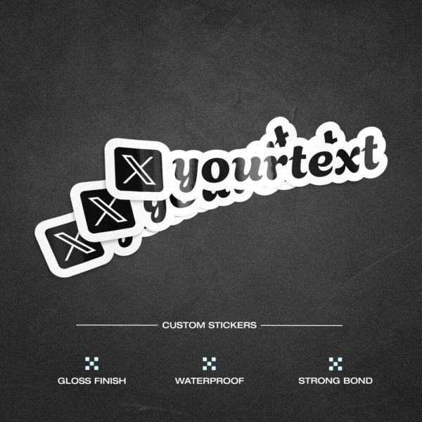 Custom X Sticker
