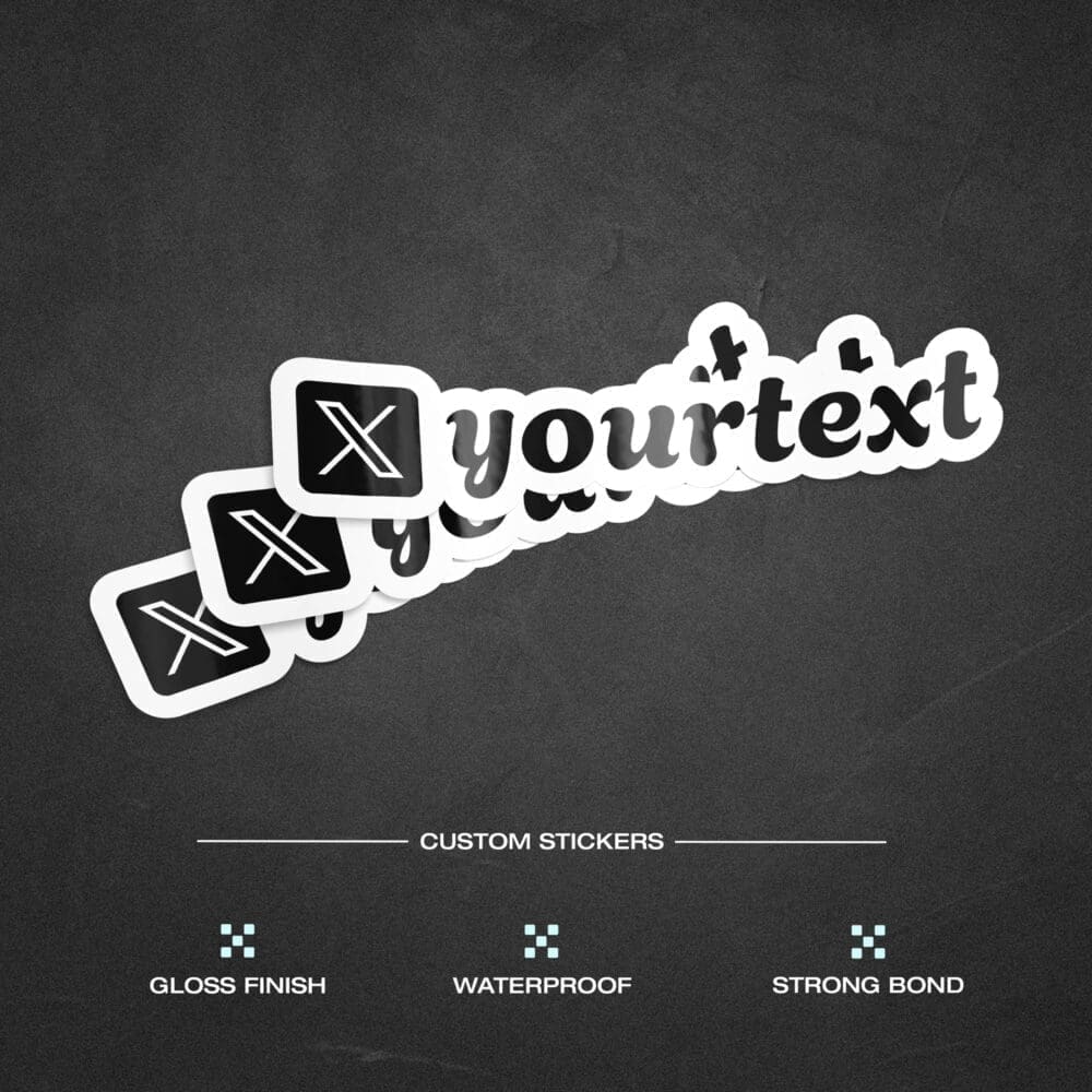 Custom X Sticker