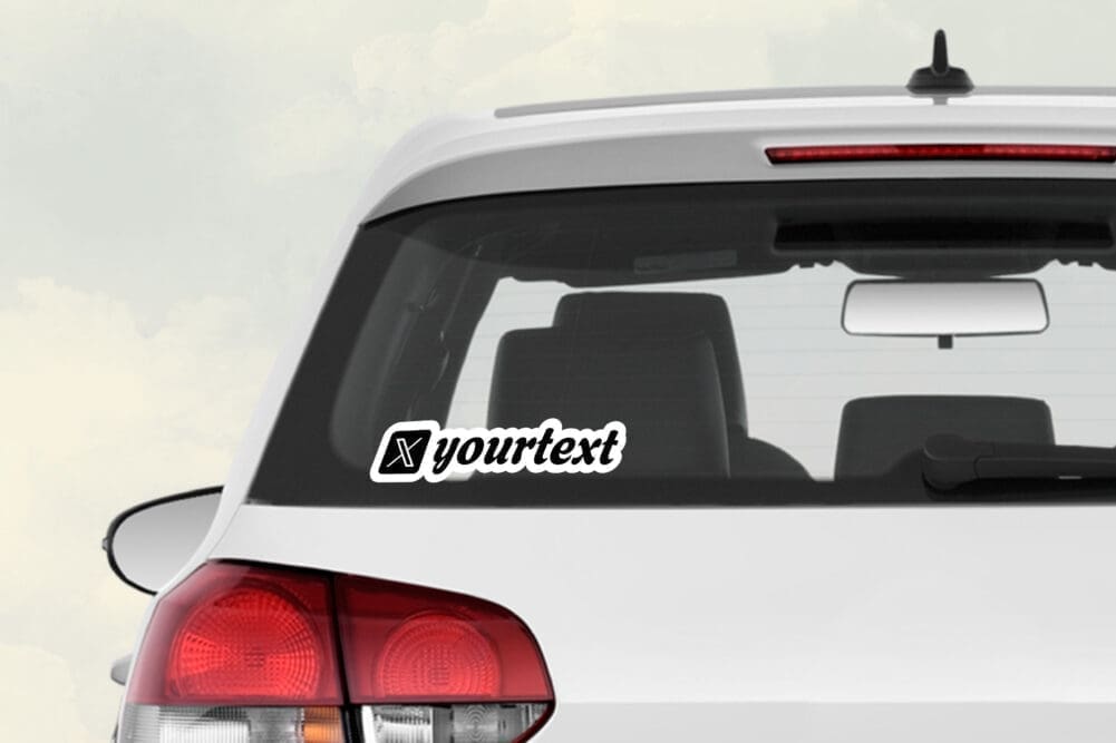 Custom X Vinyl Sticker Pack x3 - Image 4