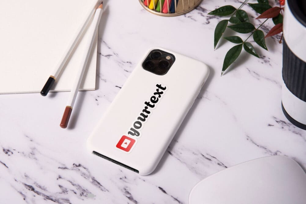 Custom YouTube Vinyl Sticker Pack x3 - Image 5