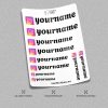 Custom Instagram Vinyl Stickers Pack Sheet x10