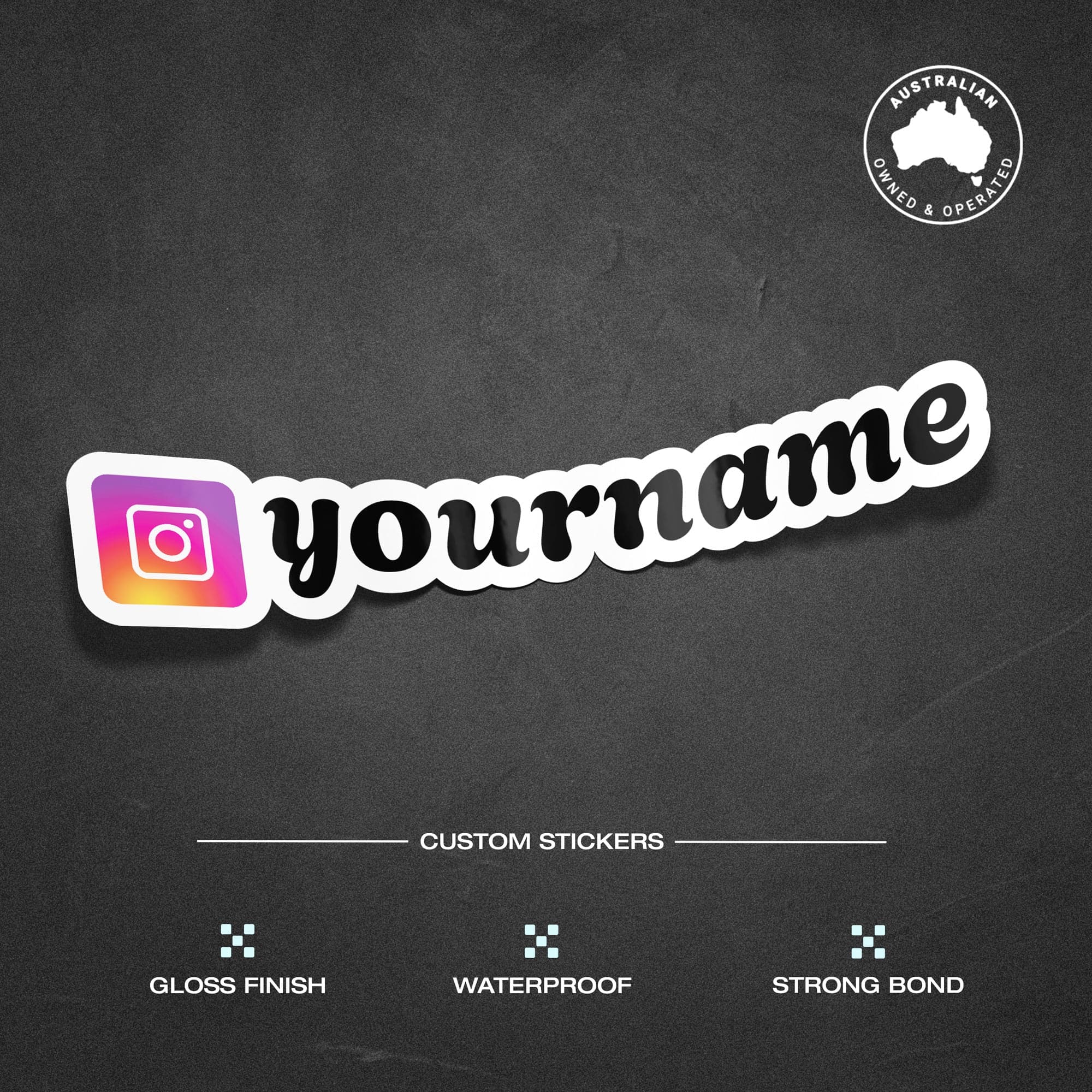 Custom Instagram Vinyl Stickers Pack Sheet x10 - Image 2