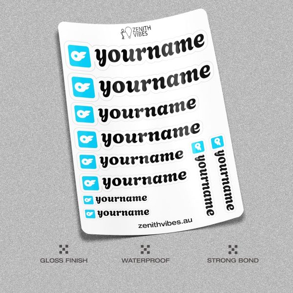 Custom OnlyFans Vinyl Stickers Pack Sheet x10