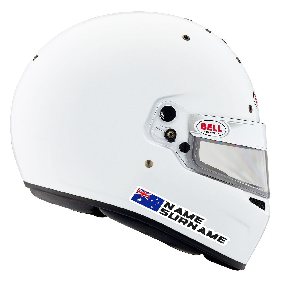 Custom Driver Name Flag Vinyl Stickers Pack Sheet x10 - Image 3