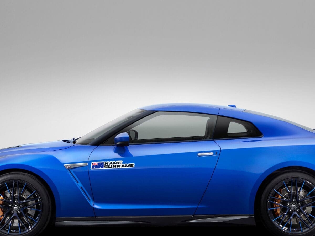 Custom Driver Name Flag Vinyl Stickers Pack Sheet x10 - Image 7