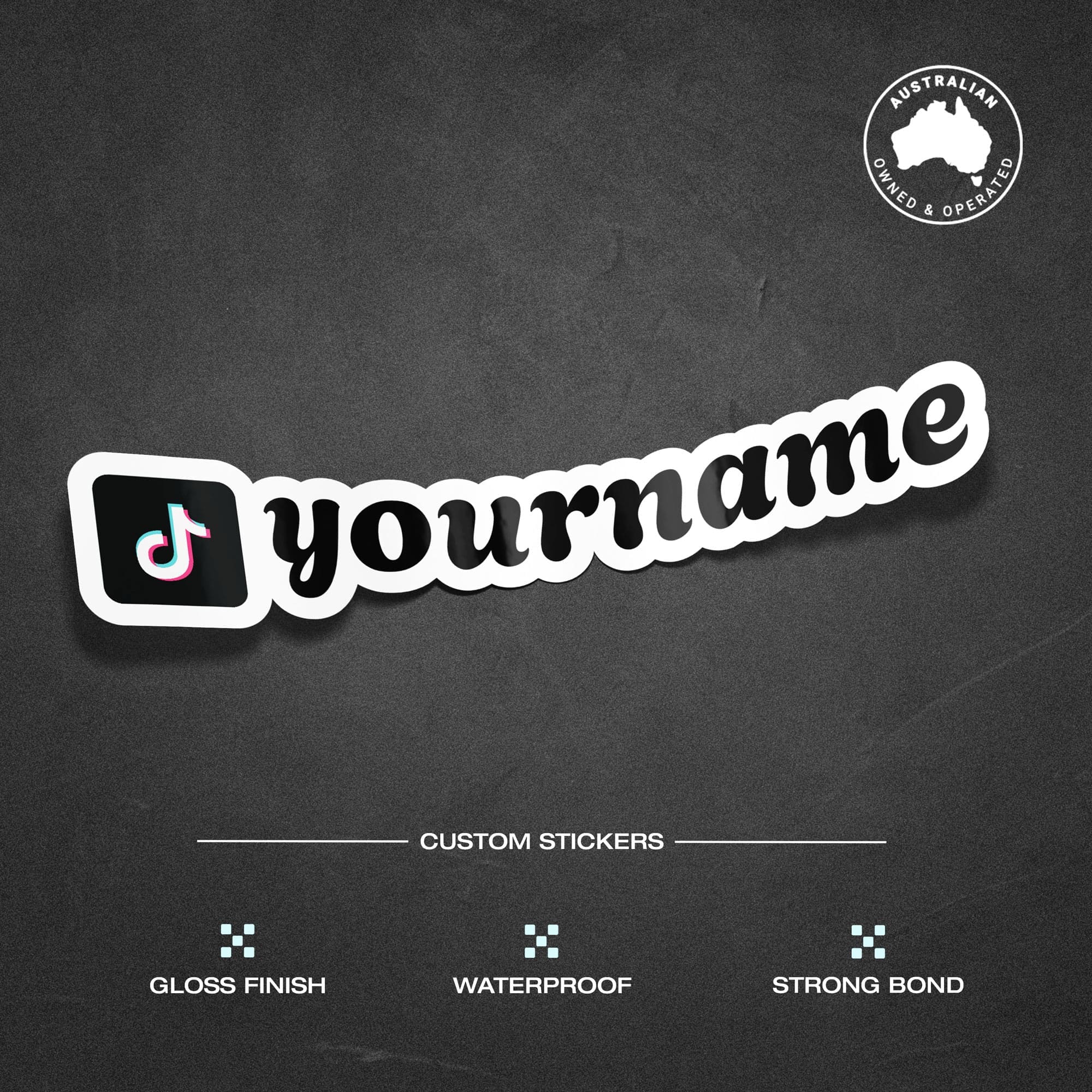 Custom TikTok Vinyl Stickers Pack Sheet x10 - Image 2