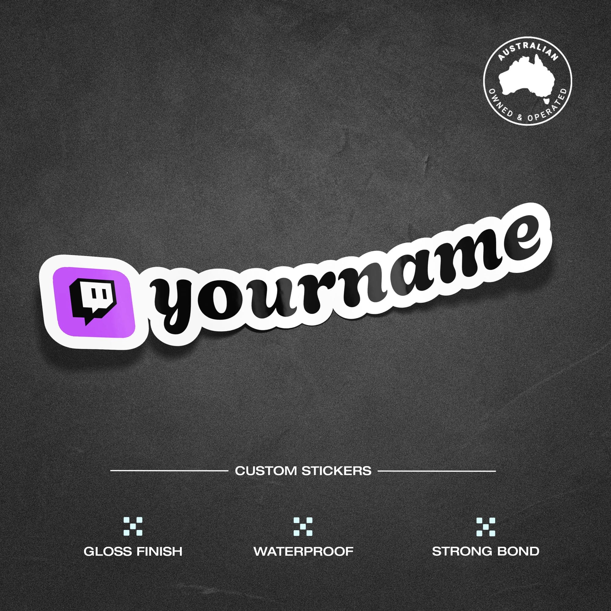 Custom Twitch Vinyl Stickers Pack Sheet x10 - Image 2