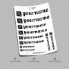Custom X Twitter Stickers Pack Sheet x10