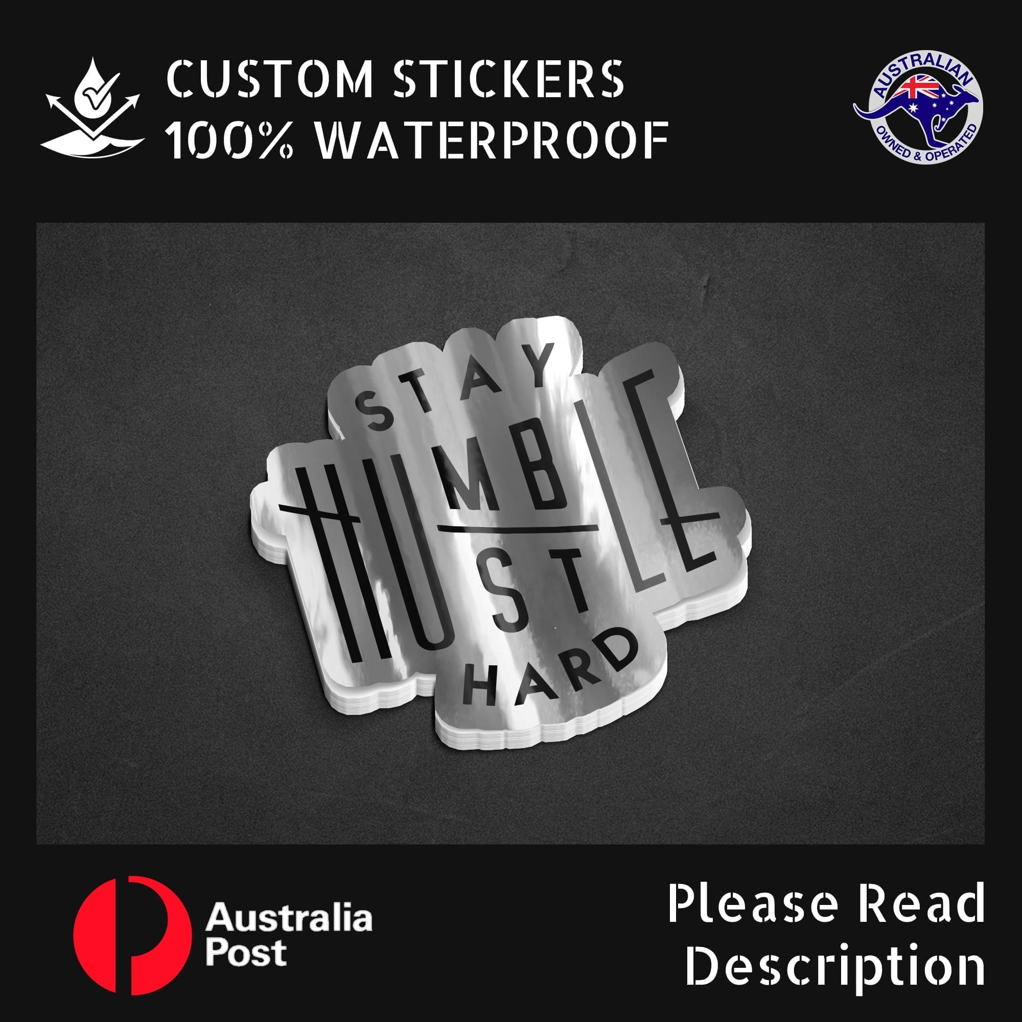 Custom Silver Stickers Adelaide
