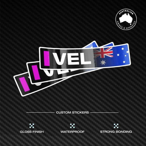 Custom Driver Name Flag Stickers Pack White Racing motorcycle car go kart motocross MX helmet Sim Racing Rig Sticker Name Flag Sticker