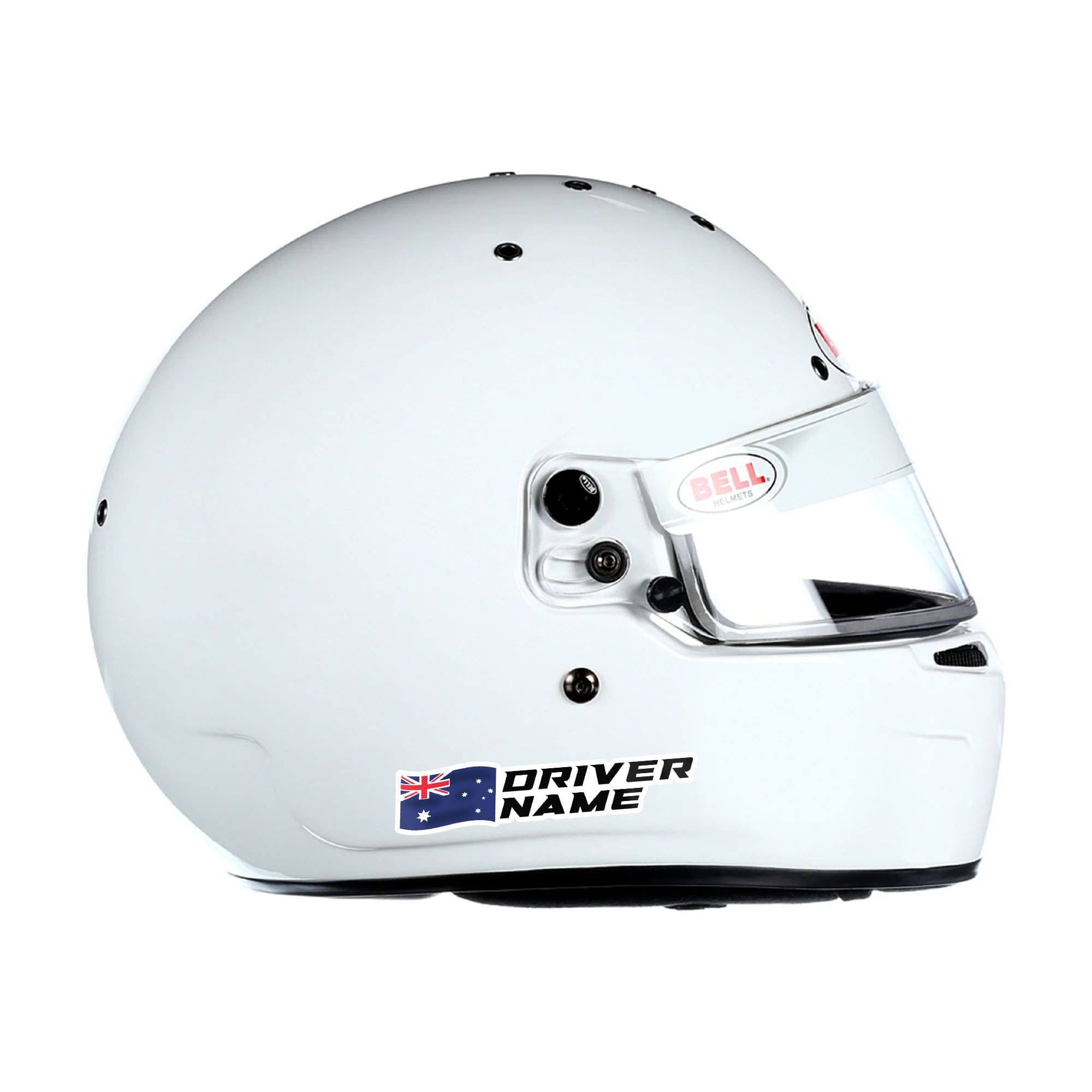 Custom Driver Name Flag Vinyl Stickers Pack x2 - Image 10