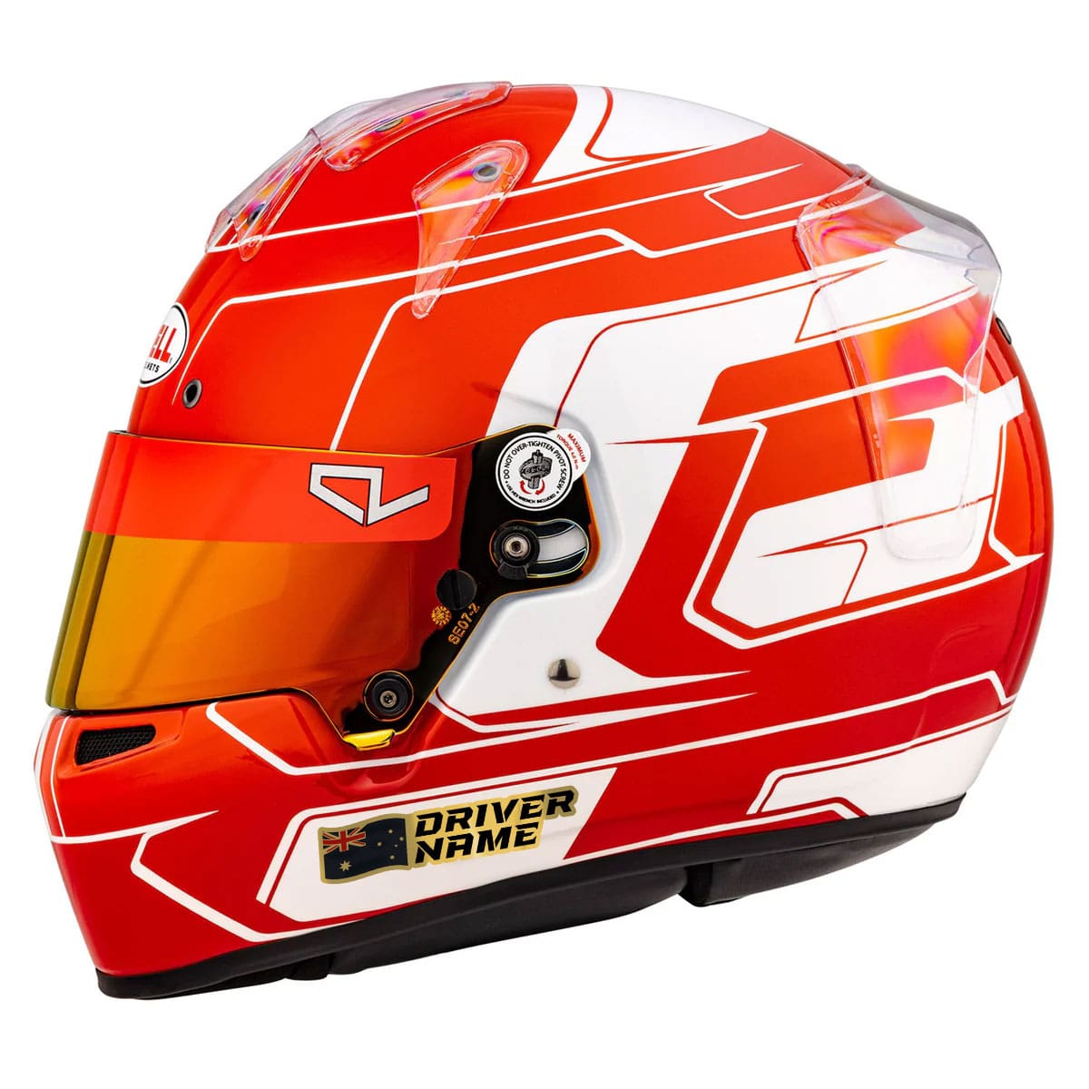 Custom Driver Name Flag Vinyl Stickers Pack x2 - Image 7