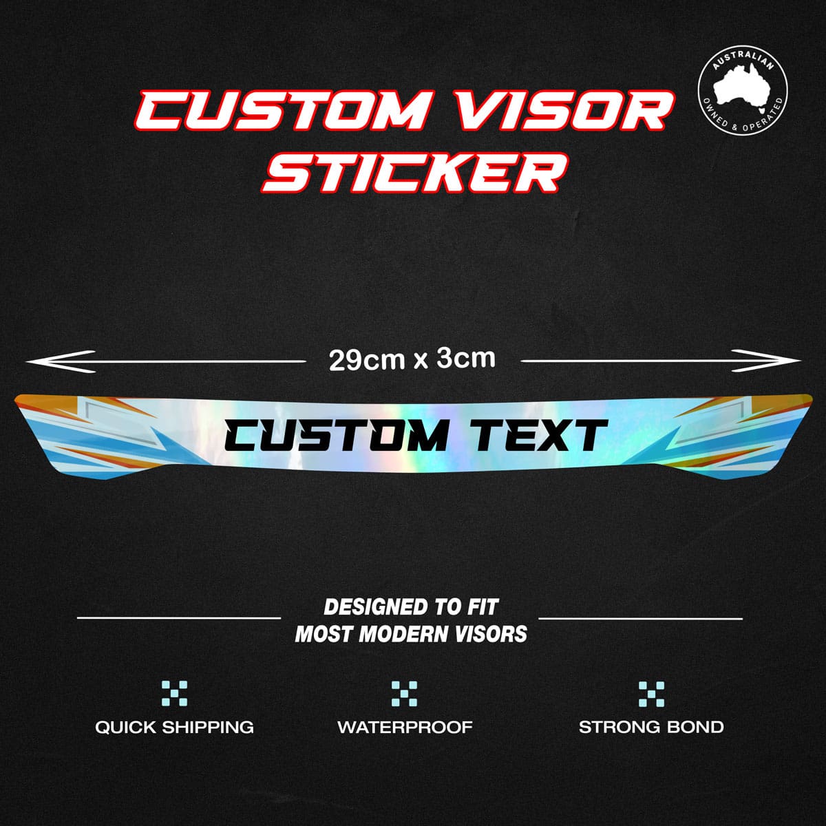 Custom Helmet Visor Sticker - Image 4