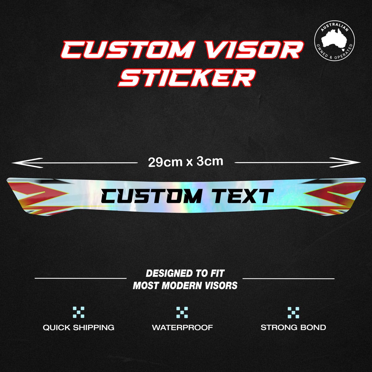 Custom Helmet Visor Sticker - Image 4