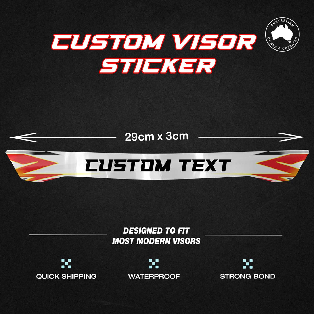 Custom Helmet Visor Sticker - Image 2