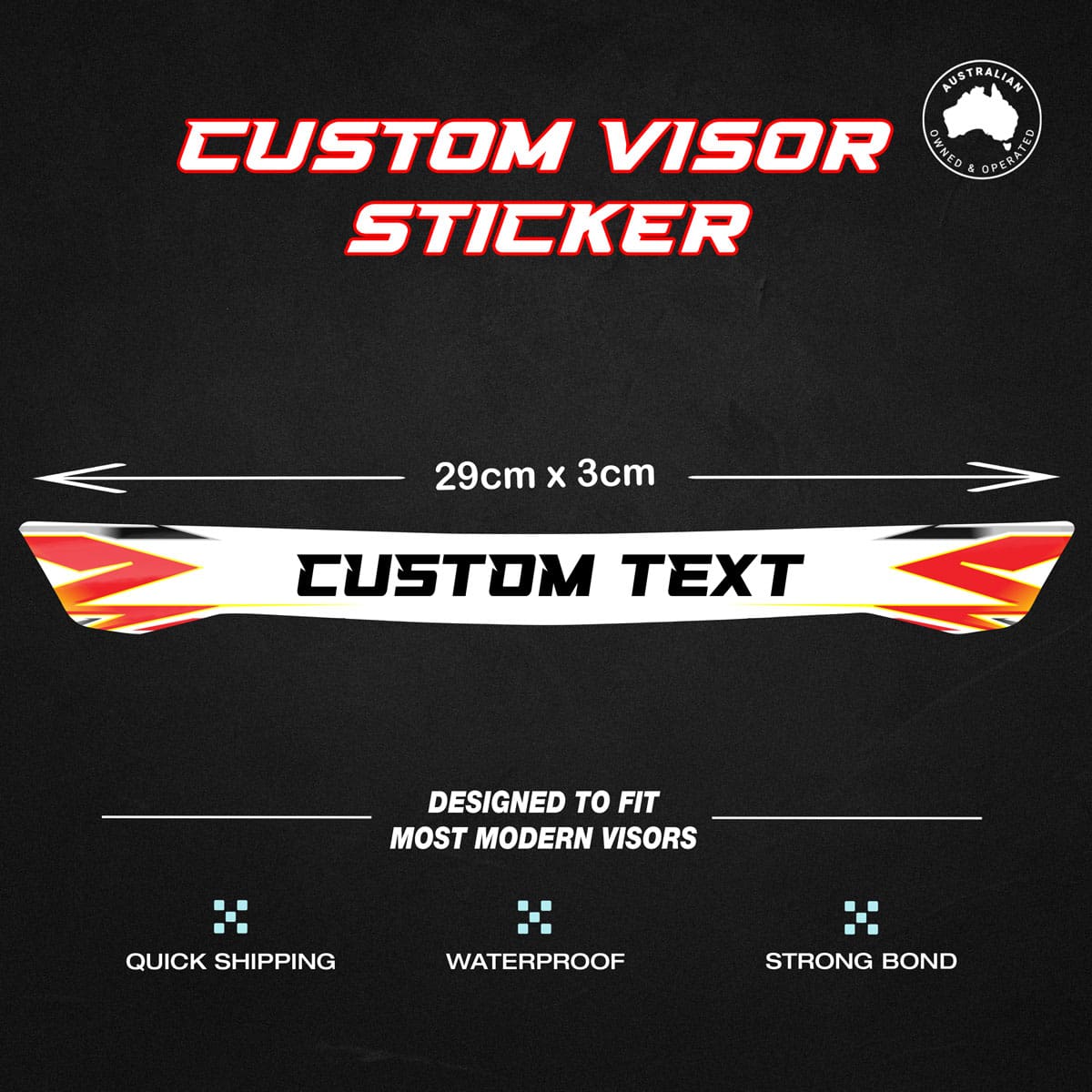 Custom Helmet Visor Sticker - Image 6
