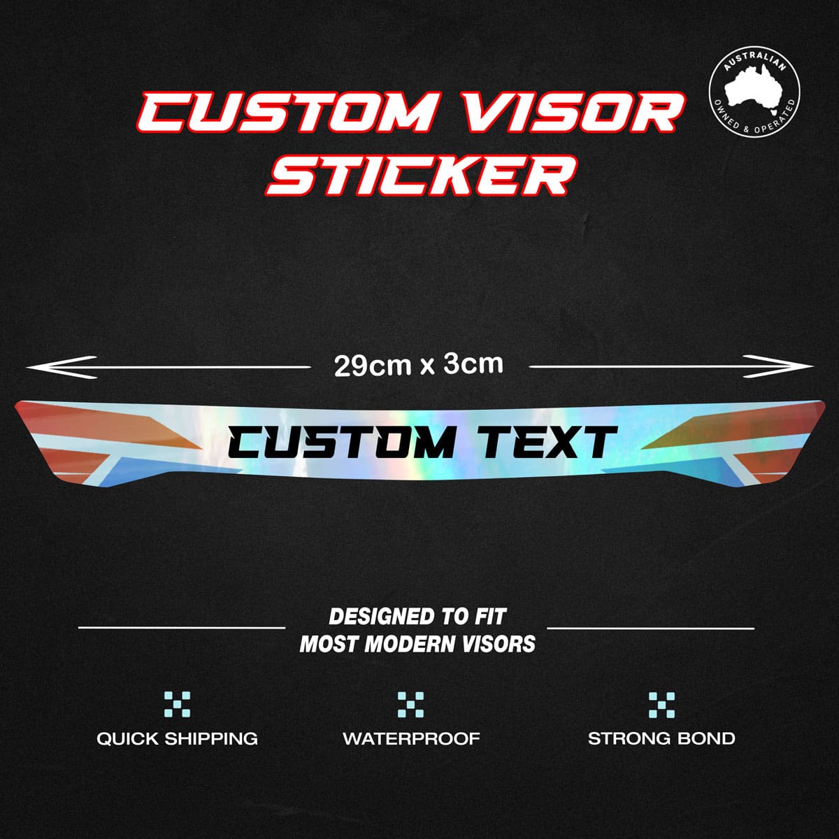 Custom Helmet Visor Sticker - Image 4