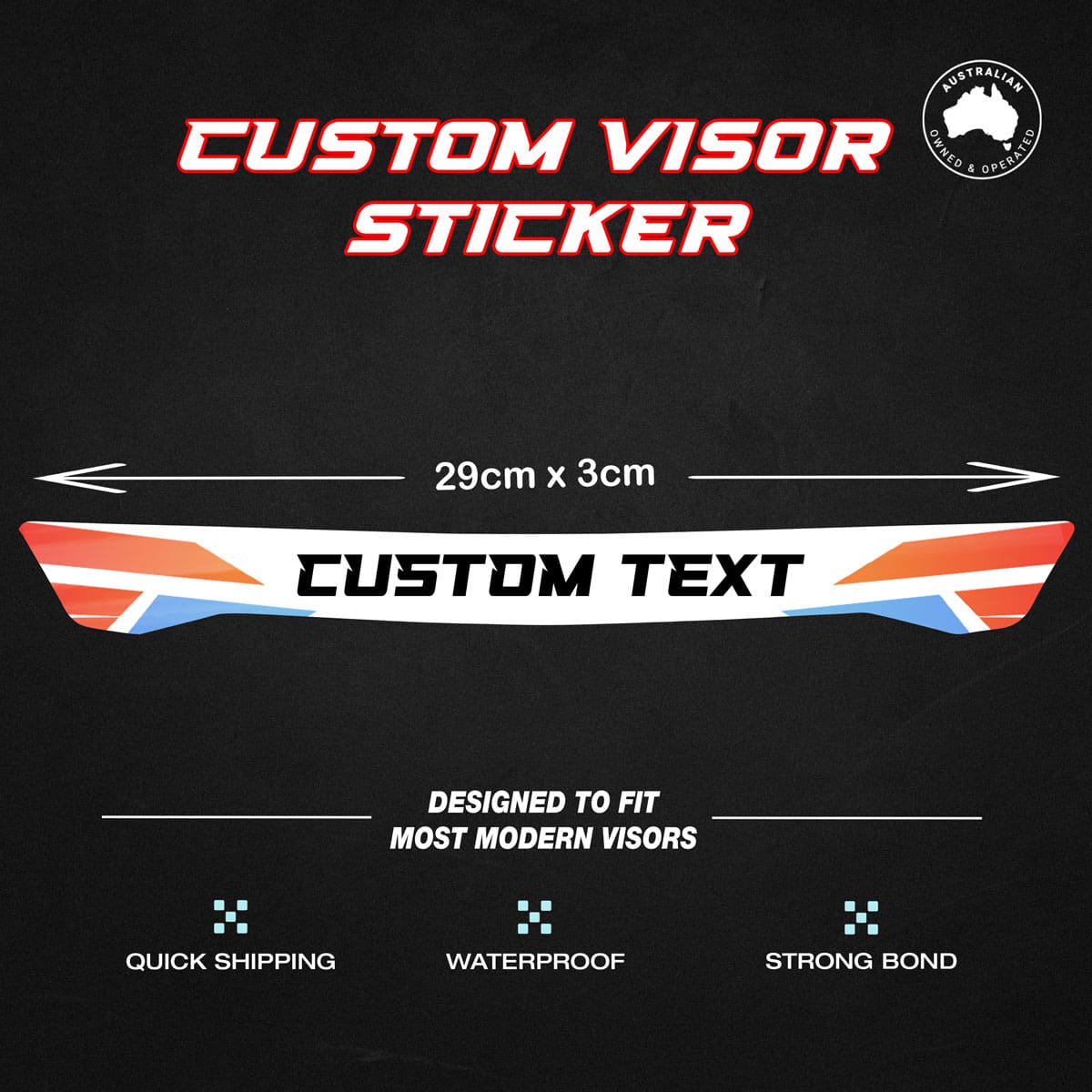 Custom Helmet Visor Sticker - Image 6
