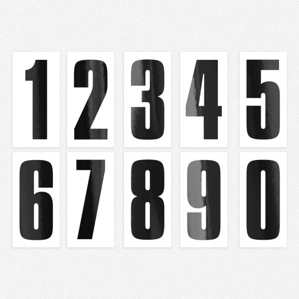 Go Kart Numbers 4 Pack White Background Junior