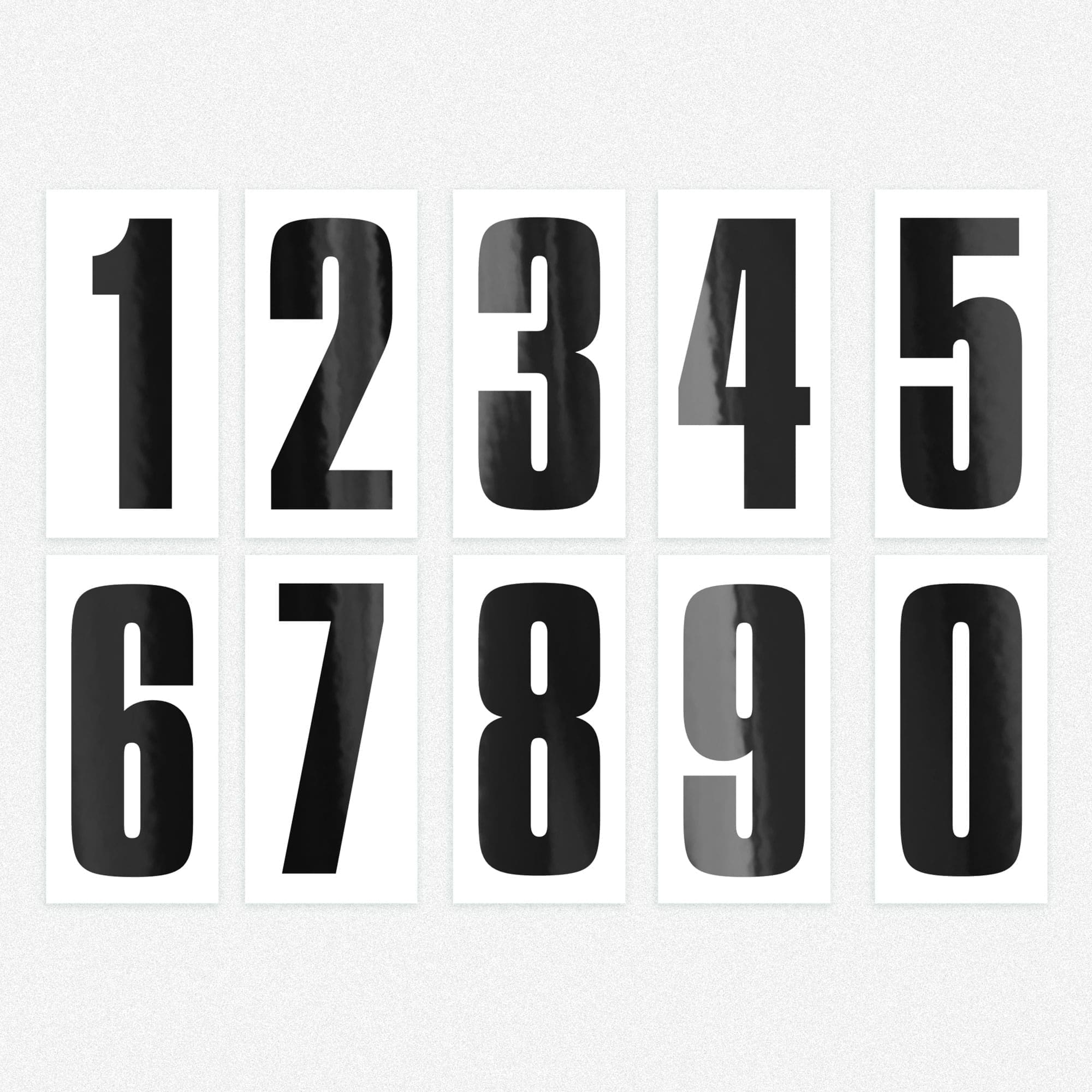 Go Kart Numbers 4 Pack White Background Junior