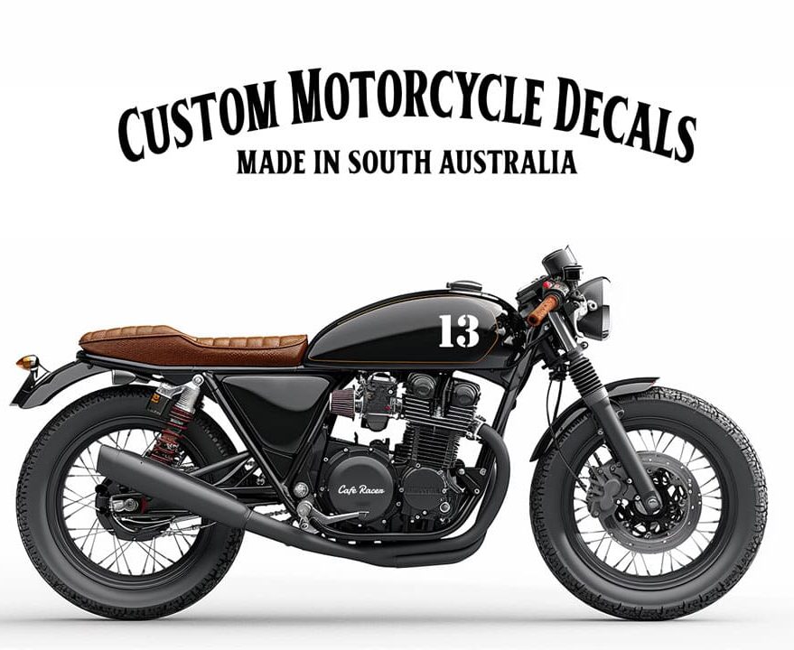 Custom Motorcycle Bike Numbers Australia